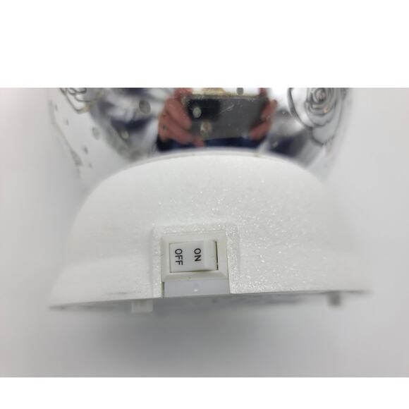 NIB Cracker Barrel Acrylic Rose Glitter Mirror Globe LED 6" T - Picture 4 of 6